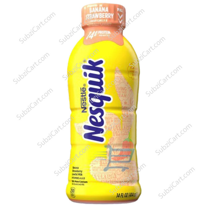 Nesquik Banana Strawberry, 14 Oz