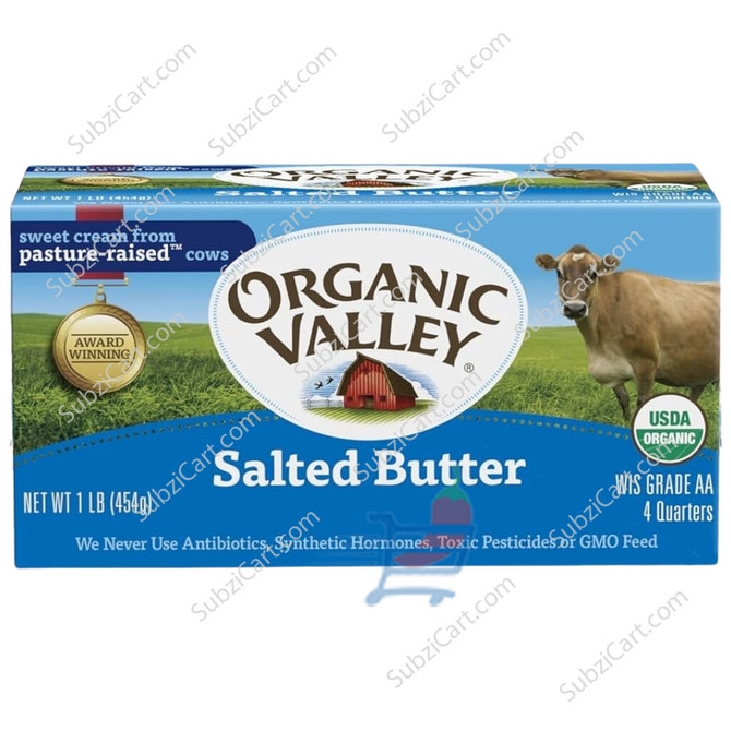 Organic Valley Salted Butter Frozen, 1 Lb