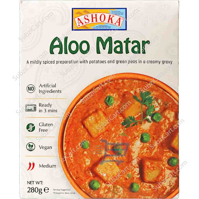 Ashoka Aloo Matar Frozen, 280 Grams