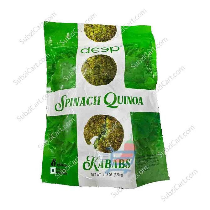 Deep Spinach Quinoa Kababs Frozen, 320Grams