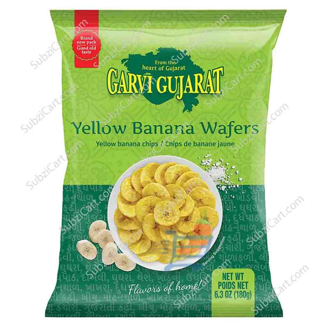 Garvi Gujarat Yellow Banana Wafers, 908 Grams
