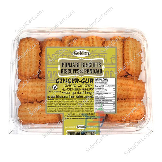 Golden Punjabi Ginger Gur Biscuits, 2.5Lb