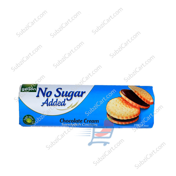 Gullon No Sugar Added Chocolate Sandwich, 250 Grams