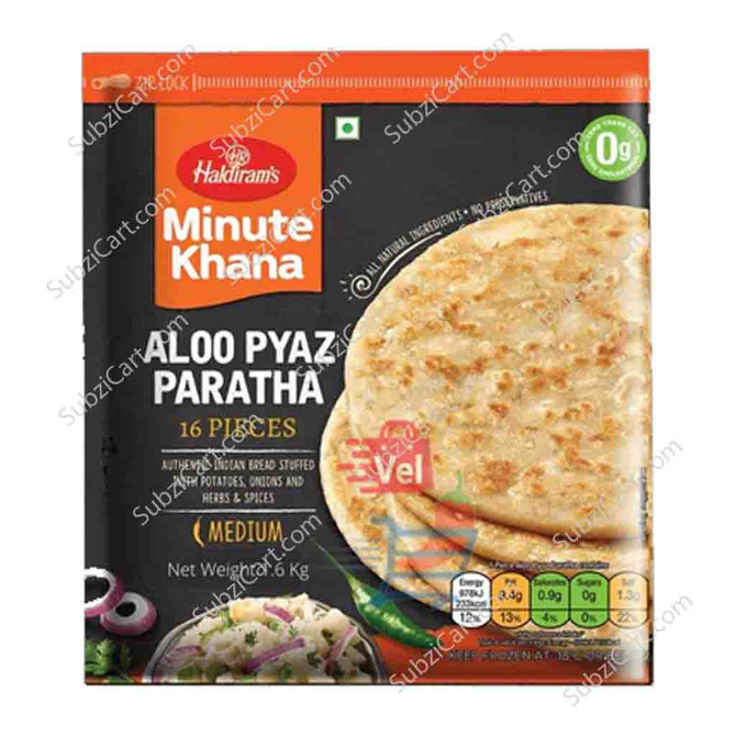 Haldirams Aloo Pyaz Paratha Frozen, 1.6 Kg