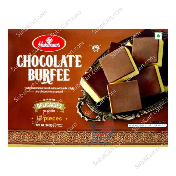 Haldirams Chocolate Burfee Frozen, 12Oz