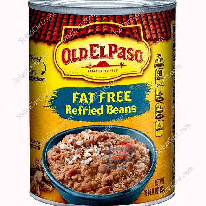 Oldelpaso Fat Free Refried Beans, 1Lb