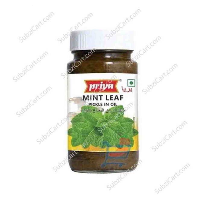Priya Mint Leaf Pickle No Garlic, 300 Grams