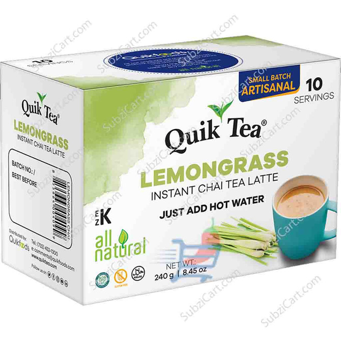 Quik Tea Lemongrass Chai, 8.5 Oz