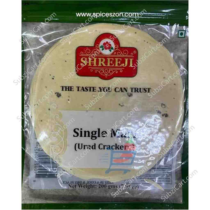 Shreeji Single Mari Papad, 7 Oz
