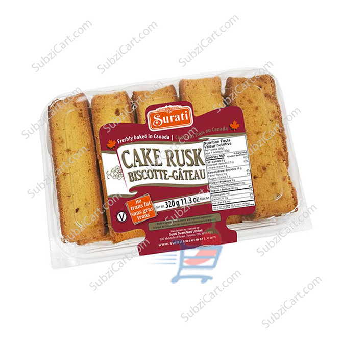 Surati Cake Rusk, 650Grams