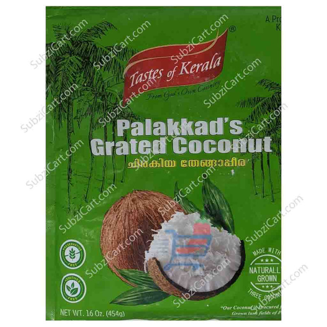 Tok Palakkads Grated Coconut Frozen, 454 Grams