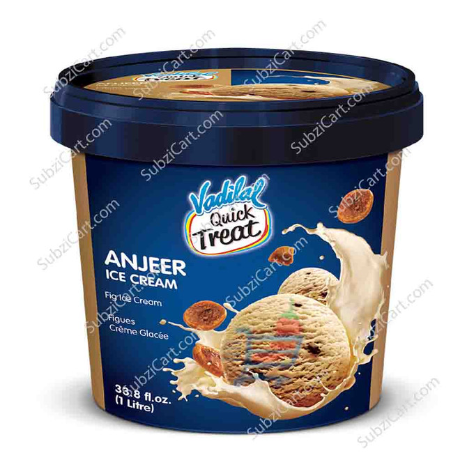 Vadilal Anjeer Ice Cream, 1 Ltr