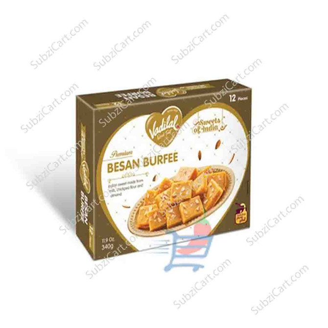 Vadilal Besan Burfee Frozen, 340 Grams