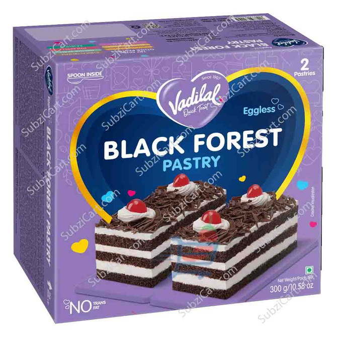 Vadilal Black Forest Pastry Frozen, 300 Grams