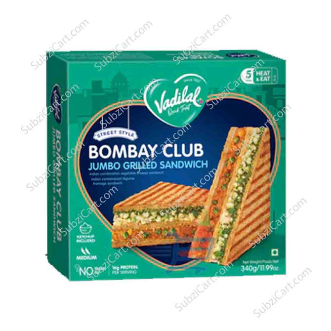 Vadilal Bombay Club Sandwich Frozen, 340 Grams