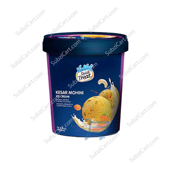Vadilal Kesar Mohini Ice Cream, 500 ML