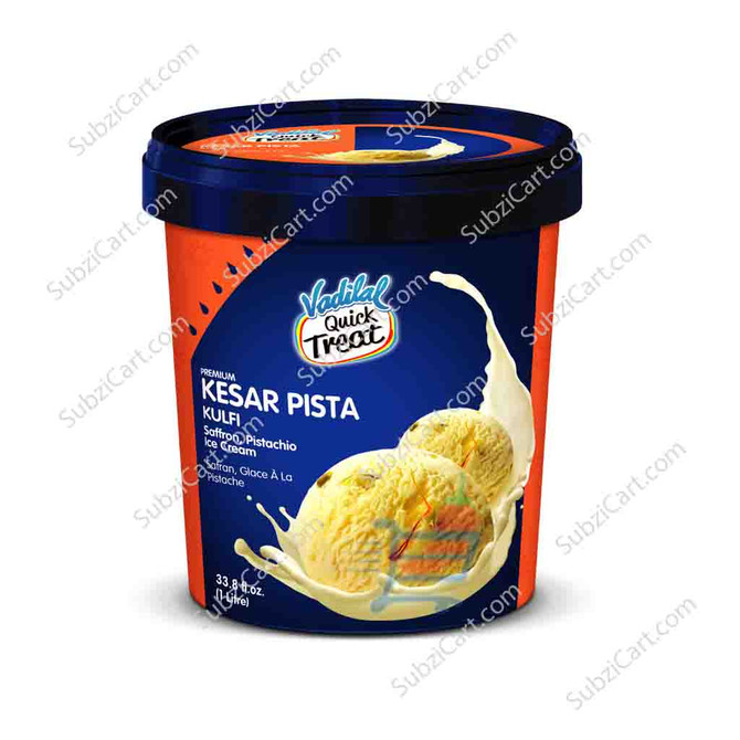 Vadilal Kesar Pista Kulfi, 1 Ltr