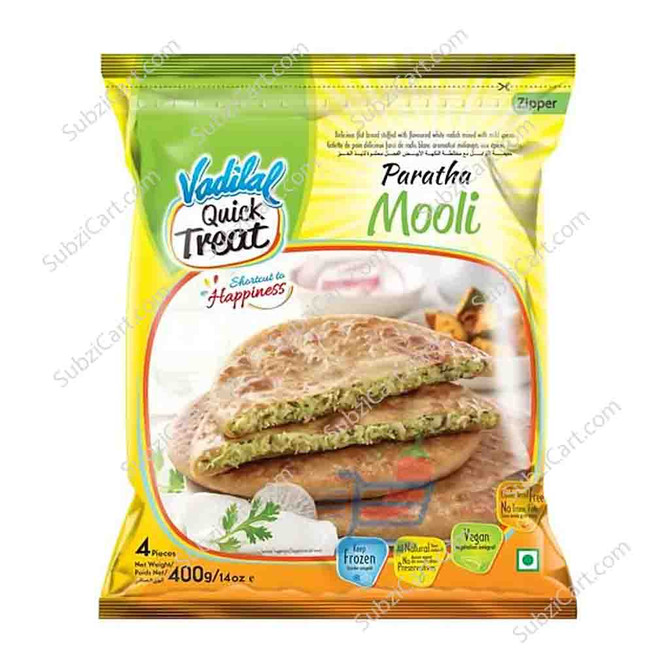 Vadilal Mooli Paratha Frozen, 400 Grams