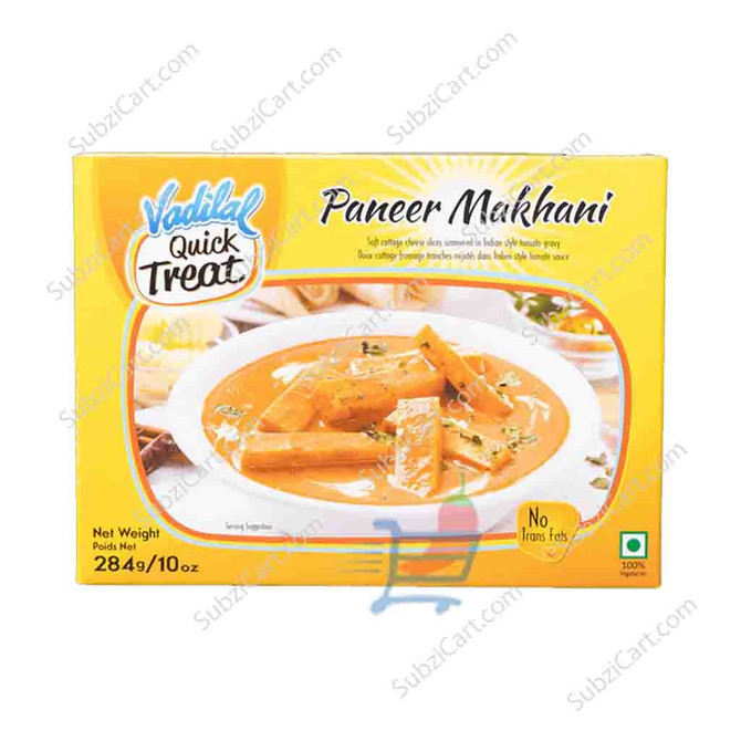 Vadilal Paneer Makhani Frozen, 284 Grams
