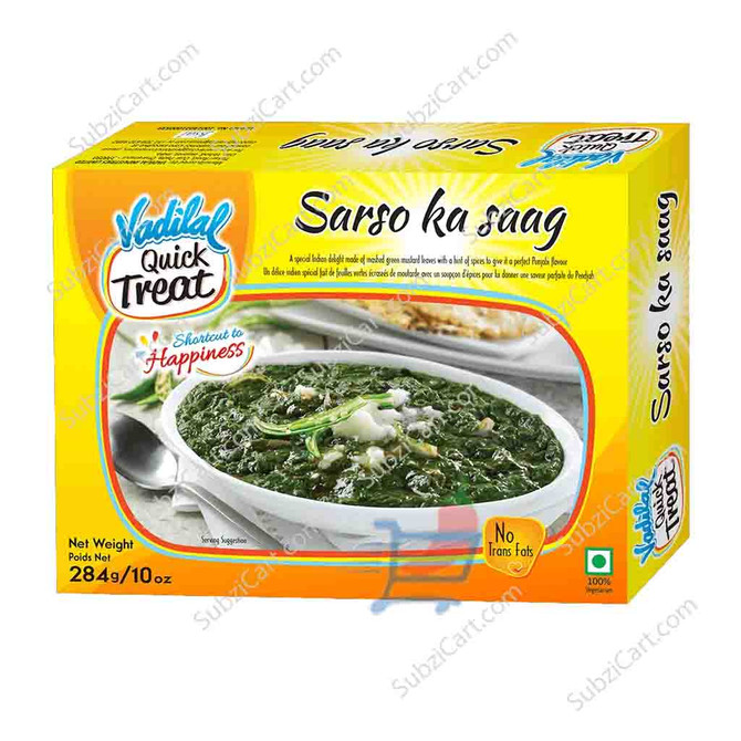 Vadilal Sarso Ka Saag Frozen, 284 Grams
