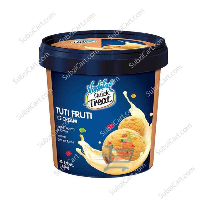 Vadilal Tuti Fruiti Ice Cream, 1 Ltr
