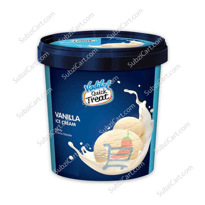 Vadilal Vanilla Ice Cream, 1 Ltr