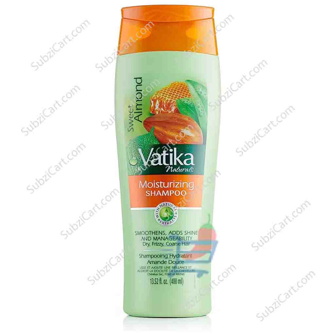 Vatika Sweet Almond Moisturizing Shampoo, 13.52 Fl Oz