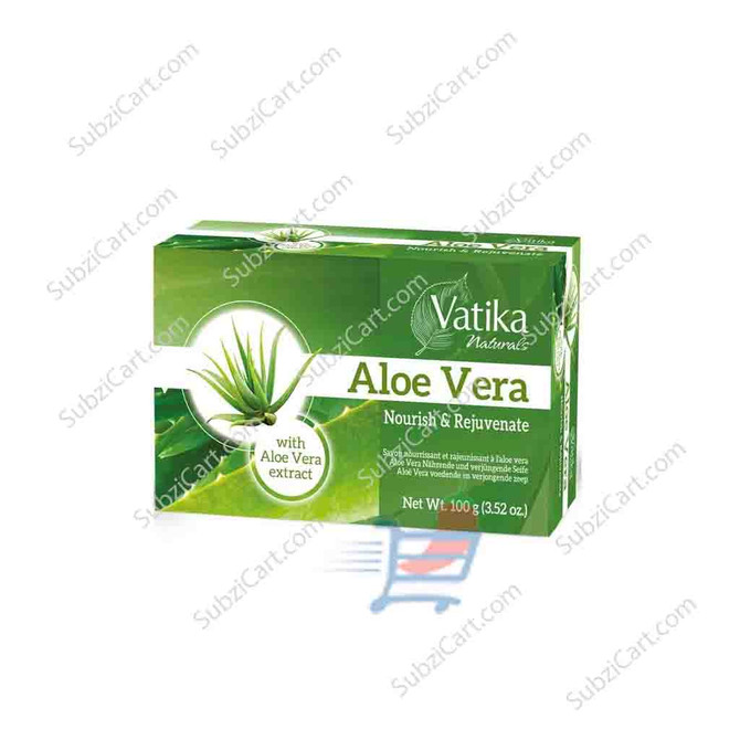 Vatika Aloe Vera Soap, 100 Grams
