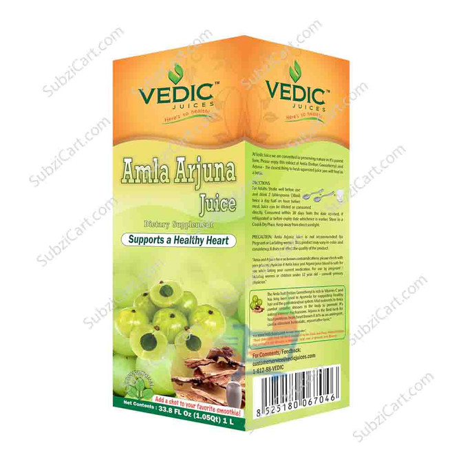 Vedic Juices AmLa Arjuna Juice, 1 Ltr