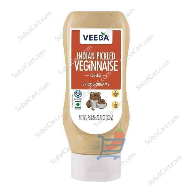 Veeba Indian Pickled Veginnaise, 300 Grams