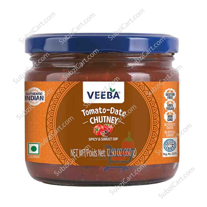 Veeba Toamto Date Chutney, 350 Grams