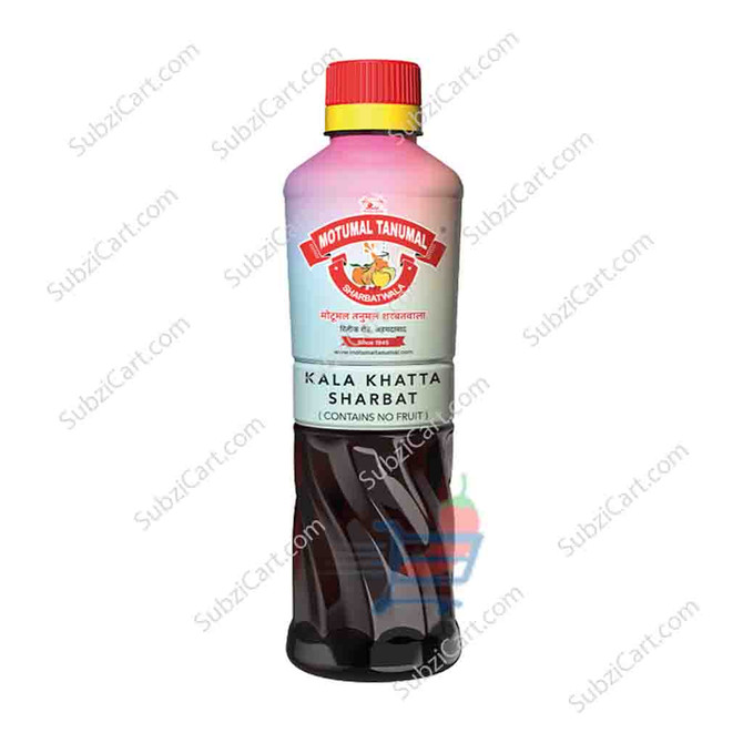 Motumal Tanumal Kala Khatta Sharbat, 750 ML
