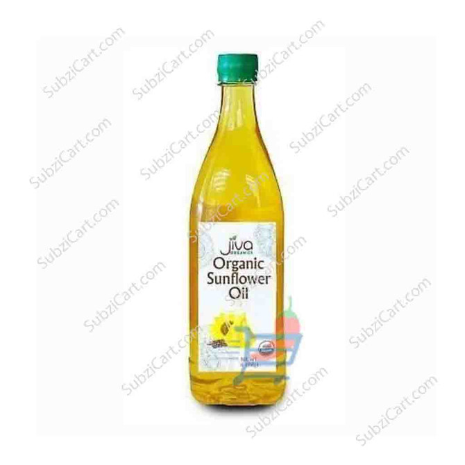 Jiva Organic Sunflower Oil, 1 Ltr (Pack Of Qty 4 Get Free Shipping)