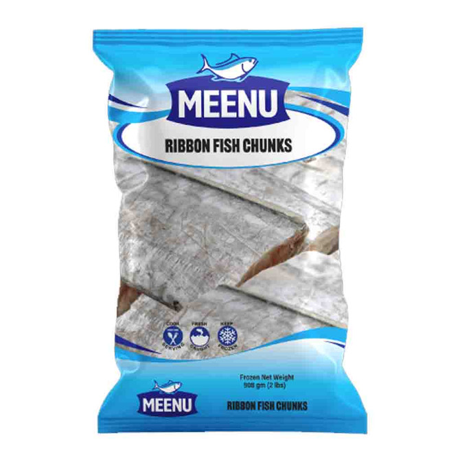 Meenu Ribbon Fish Chunks Frozen, 2 Lb
