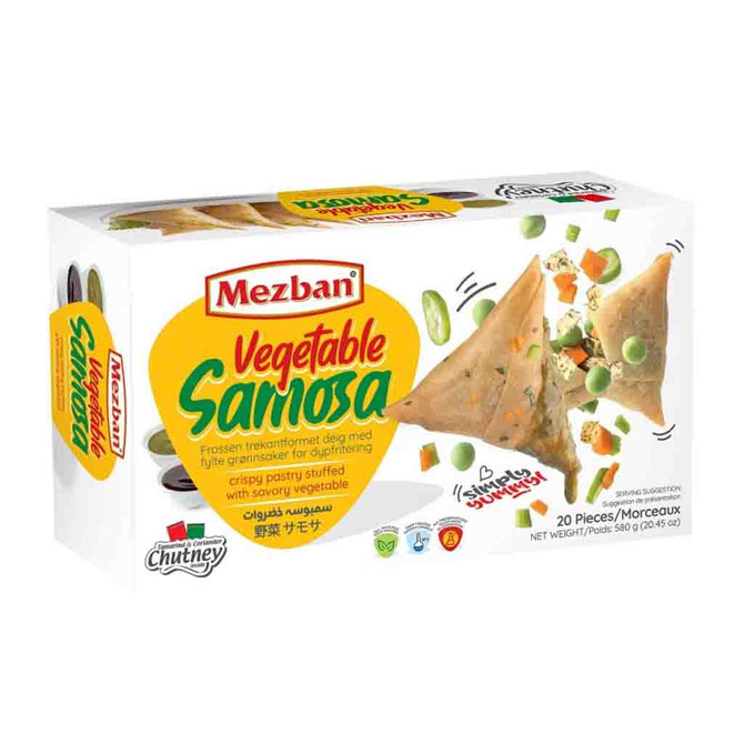Mezban Mix Vegetable Samosa Frozen, 580 Gm