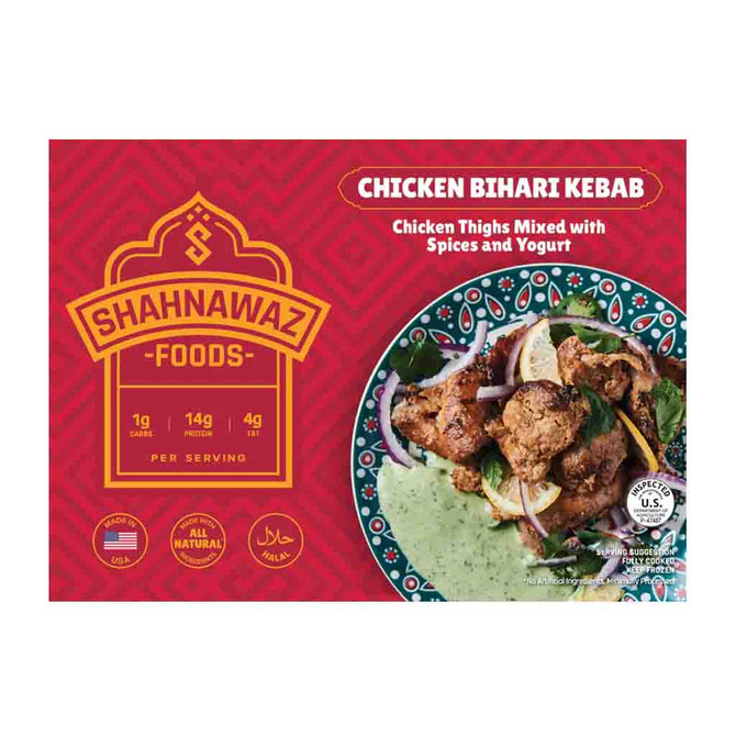 Shahnawaz Chicken Bihari Kebab Frozen, 340 Gm