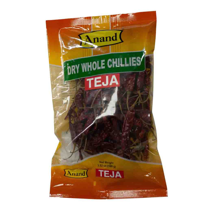Anand Dry Whole Chillies Teja, 100 Gm