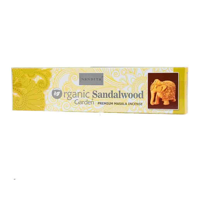 Nandita Org Sandalwood Incense Sticks, 1 Box