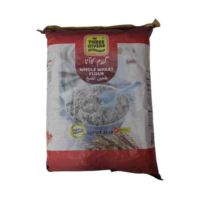 Three Rivers Whole Wheat Flour, 20 Lb