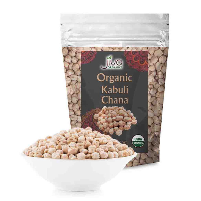 Jiva Organics Org Kabuli Chana, 4 Lb
