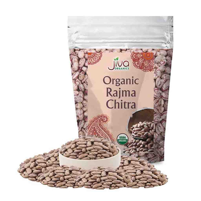 Jiva Organics Org Rajma Chitra, 4 Lb