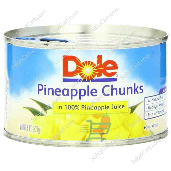 Dole Pineapple Chunks, 8 Oz