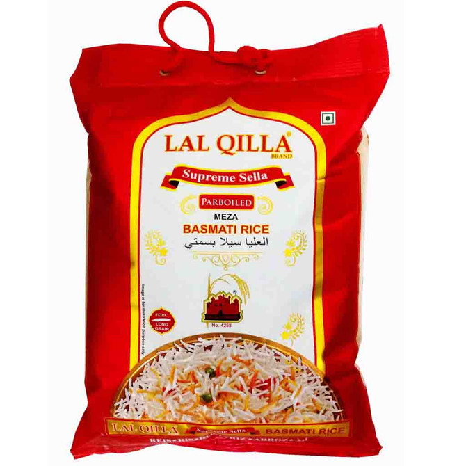Lal Qilla Sella Basmati Rice Red Bag, 10 Lb