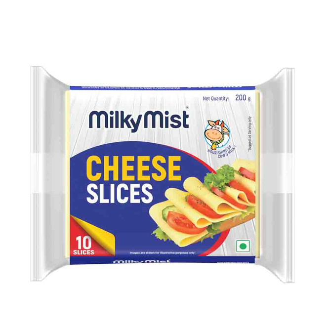 Milky Mist Cheese Slices, 200 Grams