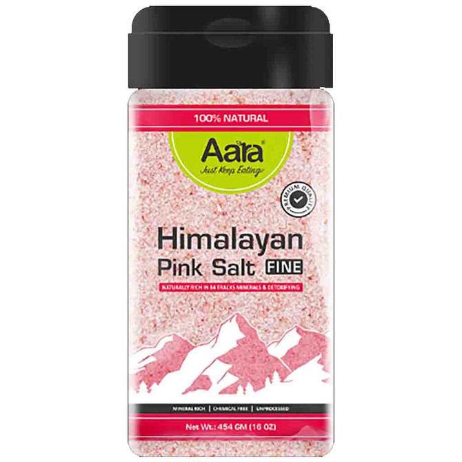 Aara Himalayan Pink Salt Fine, 454 Grams