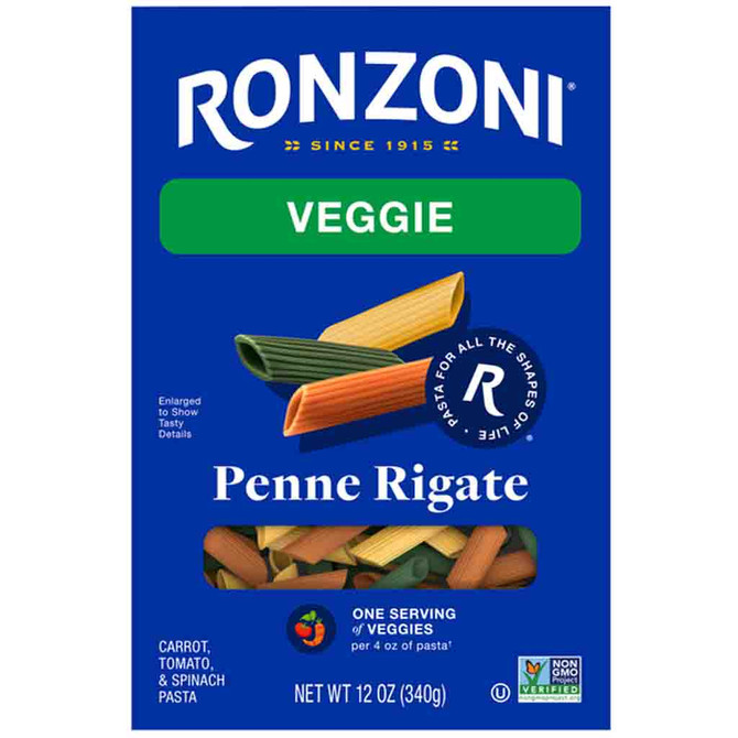 Ronzoni Veggie Penne Rigate, 340 Grams