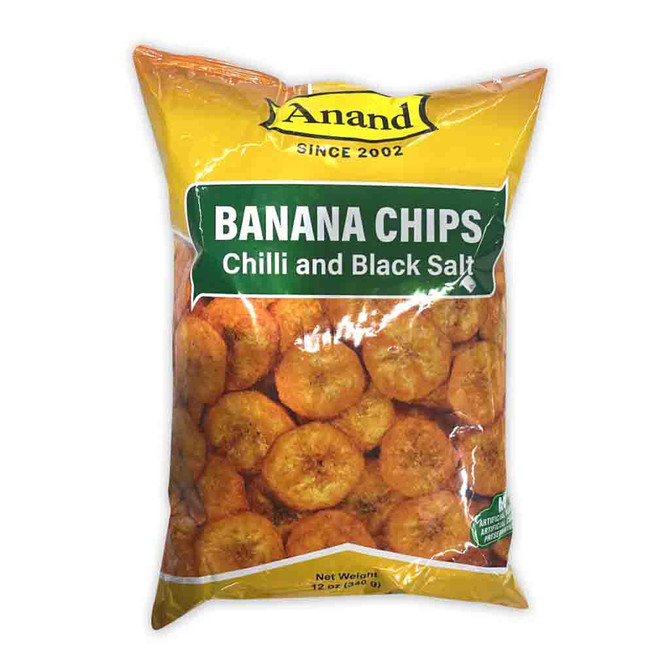 Anand Banana Chips Chilli And Black Salt, 12 Oz