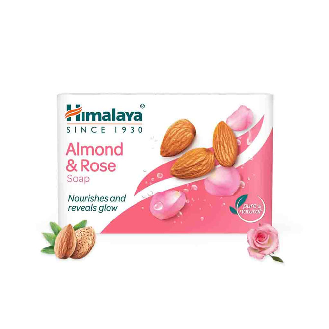 Himalaya Almond And Rose Soap, 125 Grams