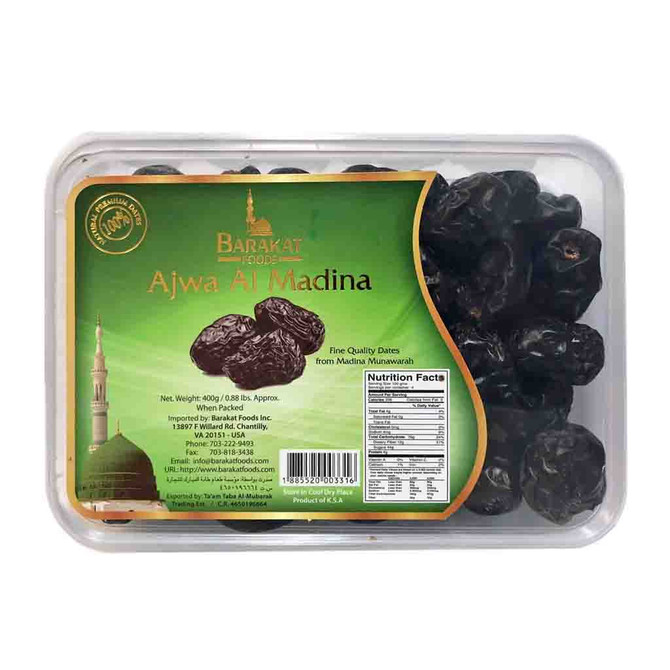 Barkat Foods Ajwa Al Madina Dates, 400 Grams