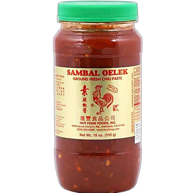 Sambal Oelek Ground Fresh Chili Paste, 510 Grams